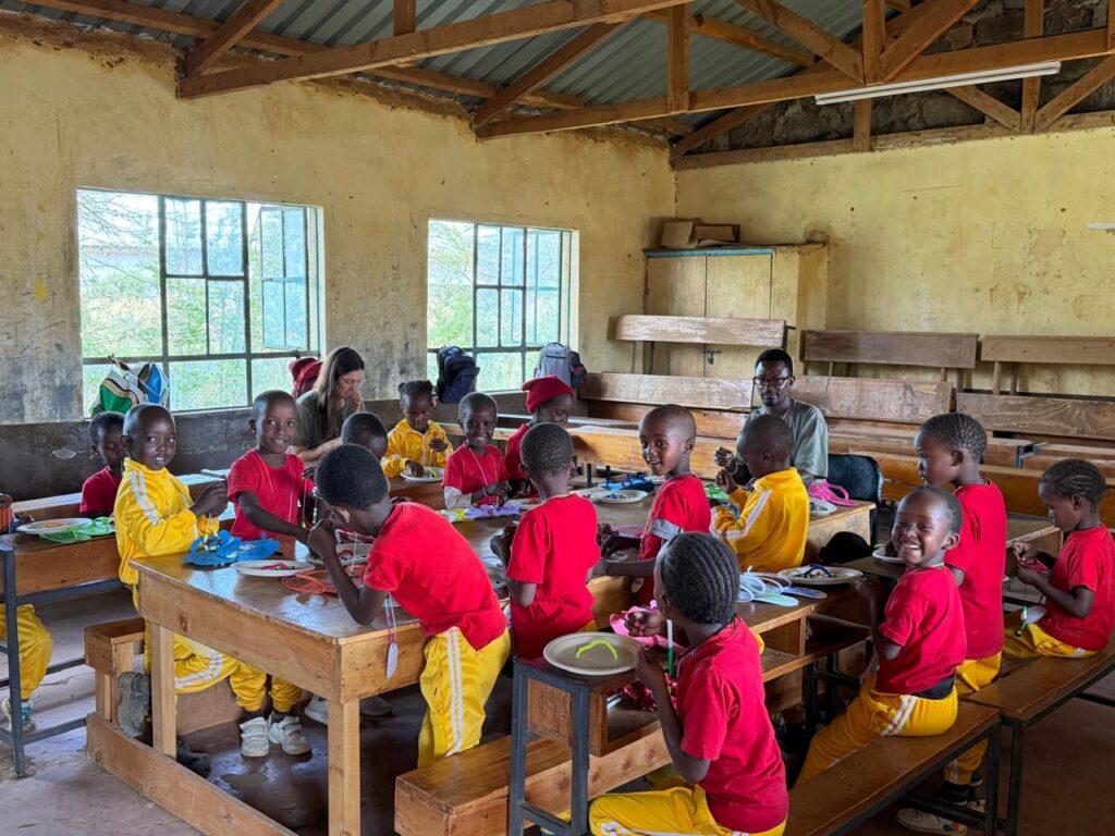 Children learning together in a classroom